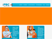 Tablet Screenshot of fec.org.au
