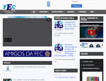 Tablet Screenshot of fec.org.br